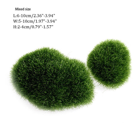 5pcs Artificial Moss Stones